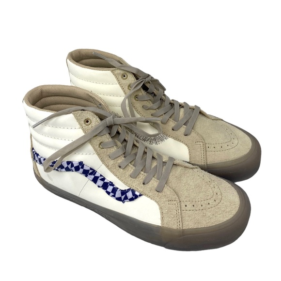 VANS x Rokit Sk8-Hi 38 DX Shoe Canvas Suede Skate Beige Women's Size VN0000SQBKV - Picture 4 of 9